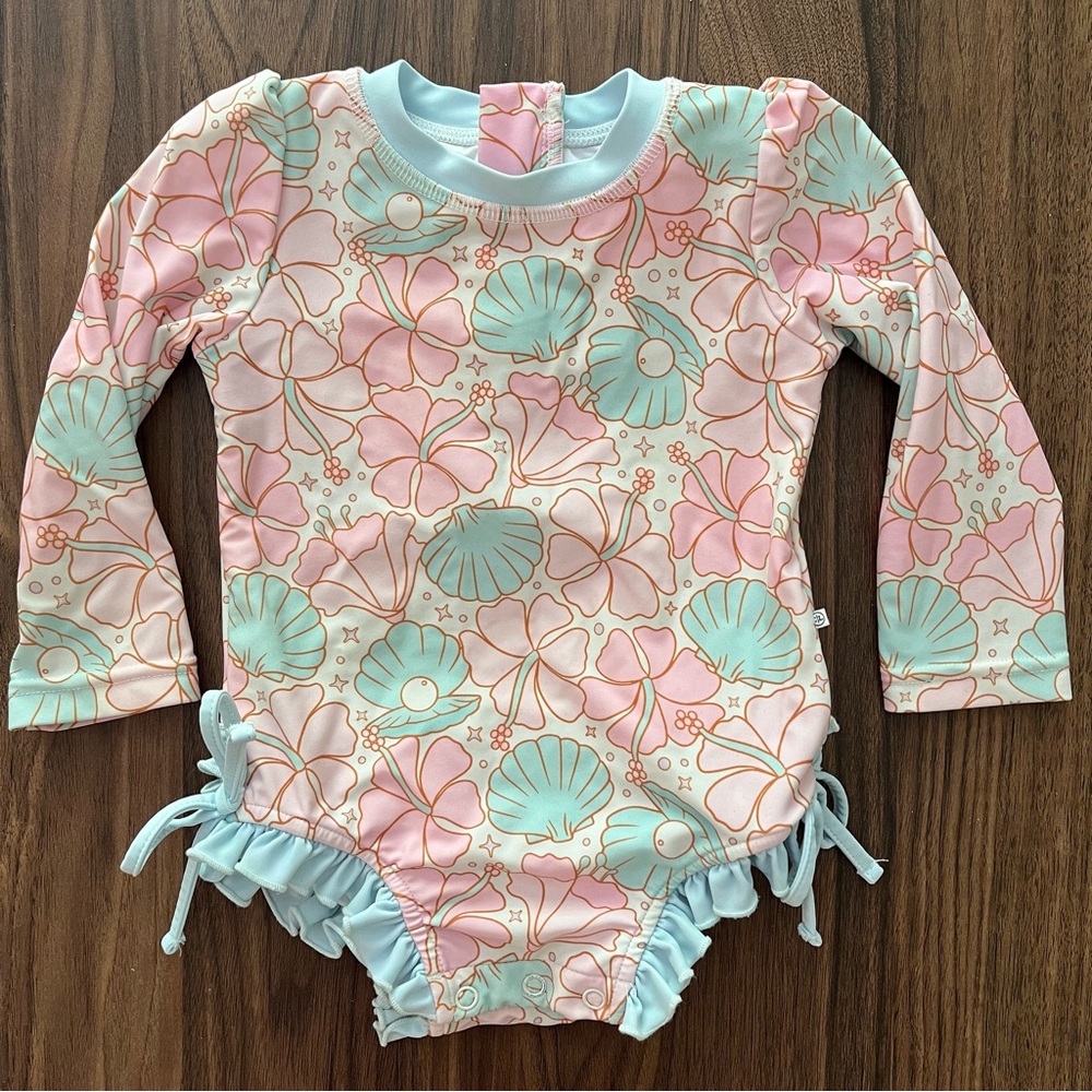 Caden Lane baby girl rashguard